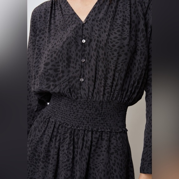 Rails Jasmine Dress Spotted Slate Size Large - Picture 3 of 9